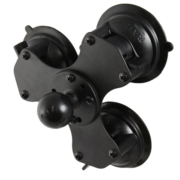 RAM MOUNTS KIT 4 SUCTION TRIPLE MOUNT RAM-333-224-1U-X (B-SIZE)