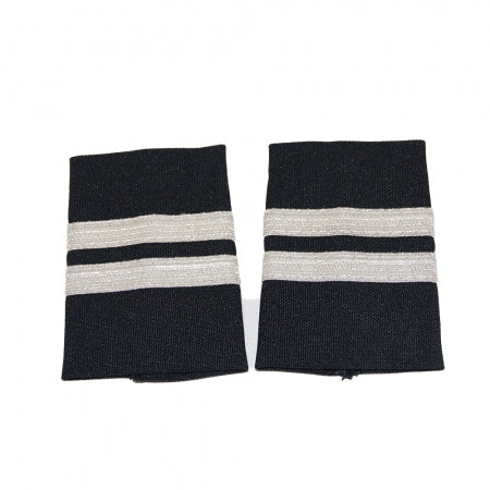 PILOT UNIFORM EPAULETS/PALETERAS 4-BAR SILVER NYLON BLACK WAPX700-4SN