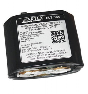 ACR/ARTEX BATTERY ARTEX 8322 ELT345