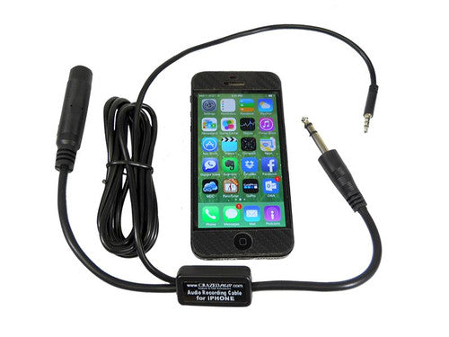 CRAZEDPILOT HEADSET IPHONE RECORDER ADAPTER