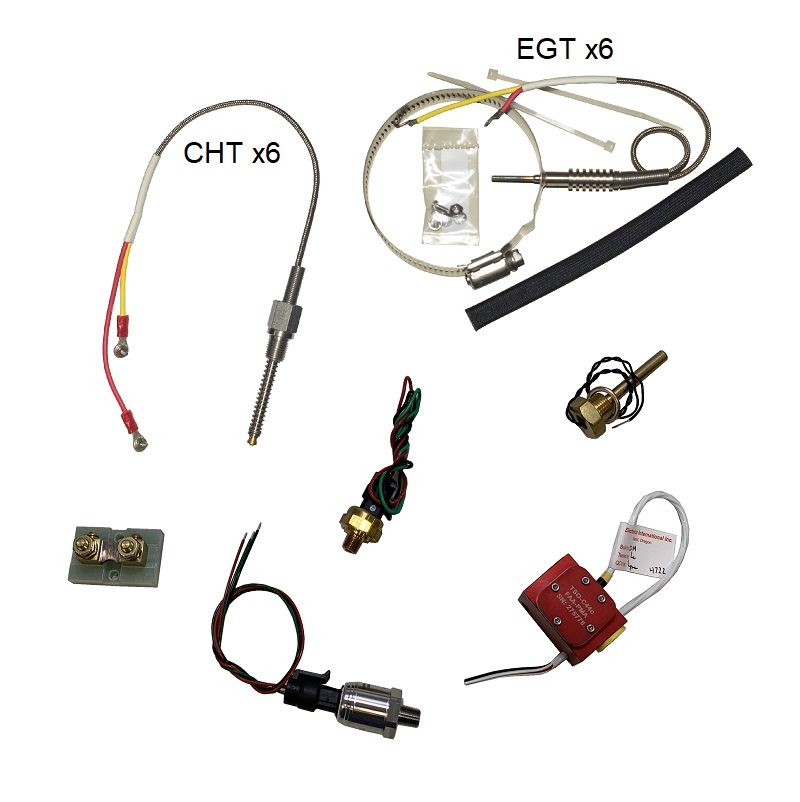 GARMIN G3X SYSTEM ENGINE SENSOR KIT LYC/CONT 6-CYLINDER K00-00513-10