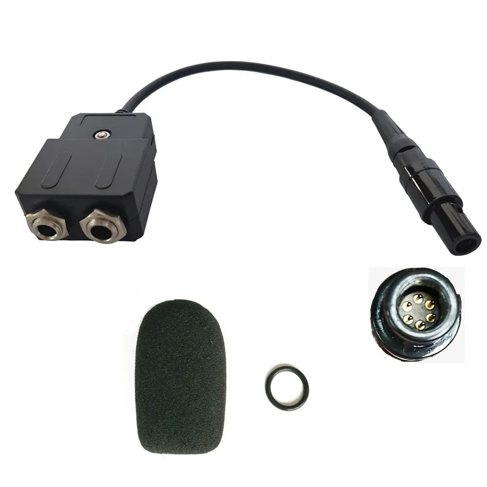 HEADSET CABLE REPLACEMENT PLUG LEMO 6PIN MALE CONNECTOR