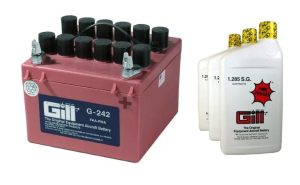 Gill KIT Battery+acid G242 DRY 24V 10AH 3QT