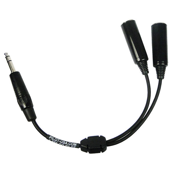 PILOT USA ADAPTER DUAL TO SINGLE PLUG 0.25 PA-91